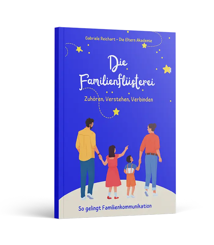 Das Buch "Die Familienfluesterei. So gelingt Familienkommunikation" von Gabriele Reichart.